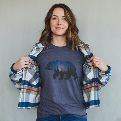 Bear Night Silhouette T-Shirt