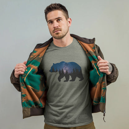 Bear Night Silhouette T-Shirt