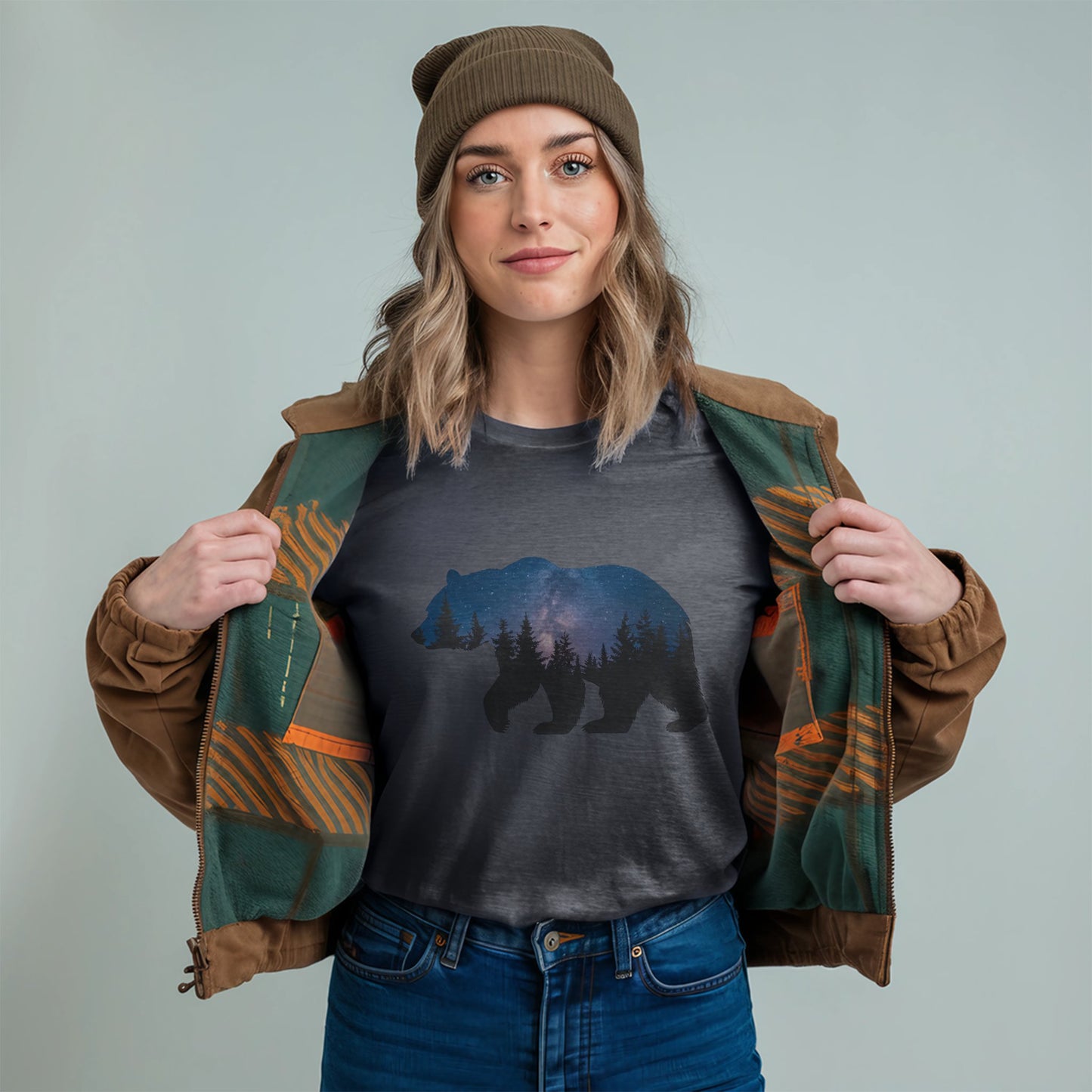 Bear Night Silhouette T-Shirt