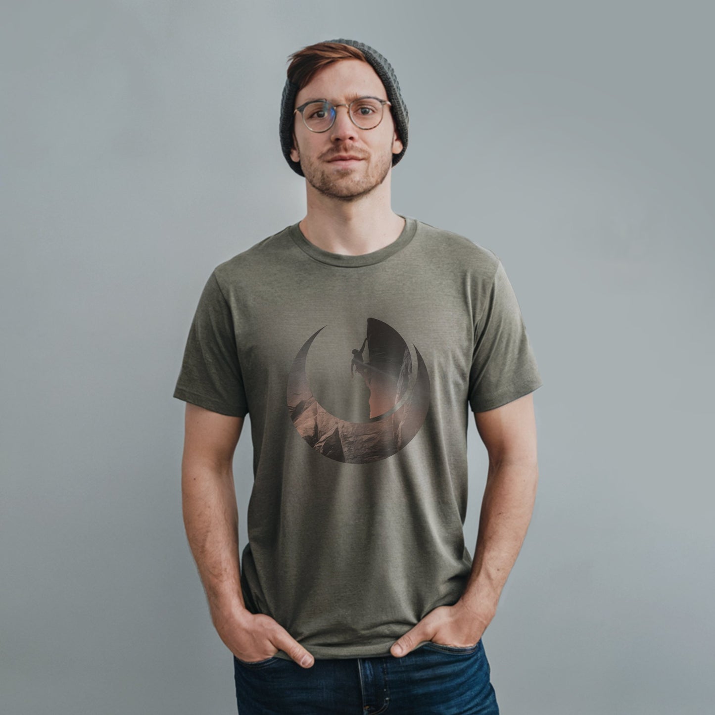 Rock Climber Silhouette T-Shirt