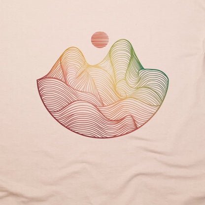 Mountain Sunset Woodblock T-Shirt