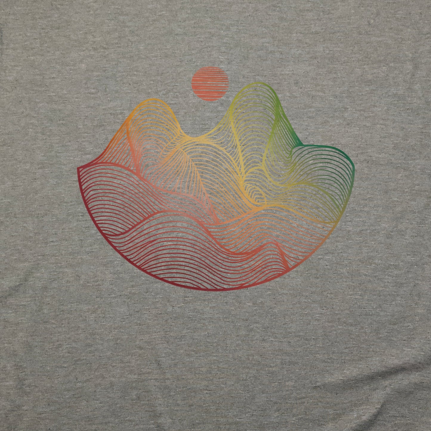 Mountain Sunset Woodblock T-Shirt