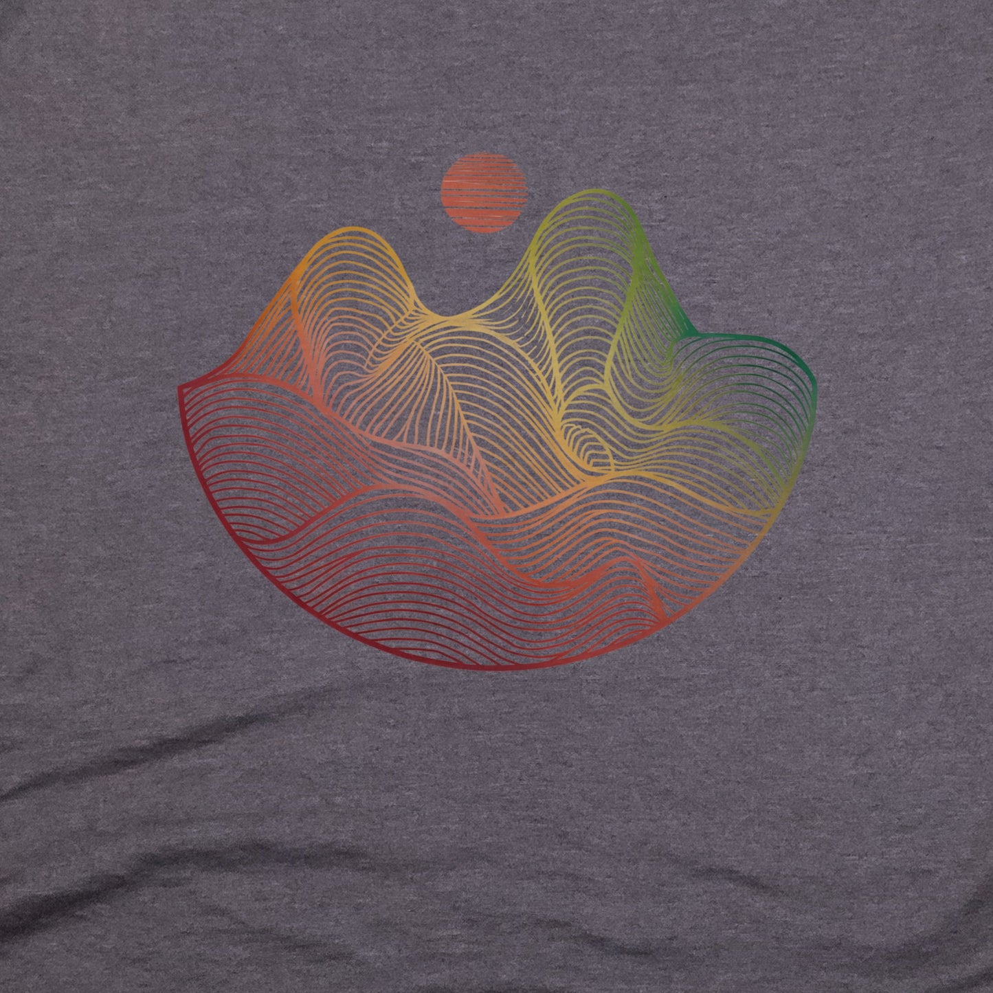 Mountain Sunset Woodblock T-Shirt