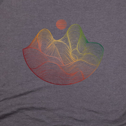 Mountain Sunset Woodblock T-Shirt