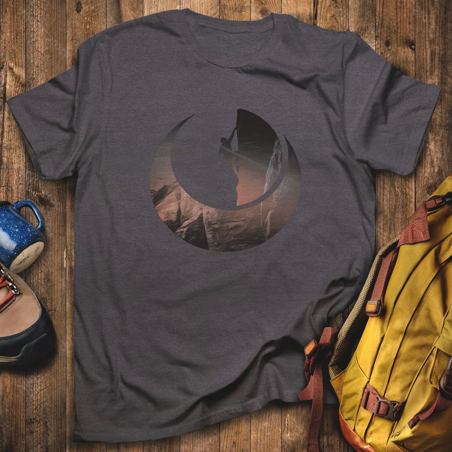 Rock Climber Silhouette T-Shirt