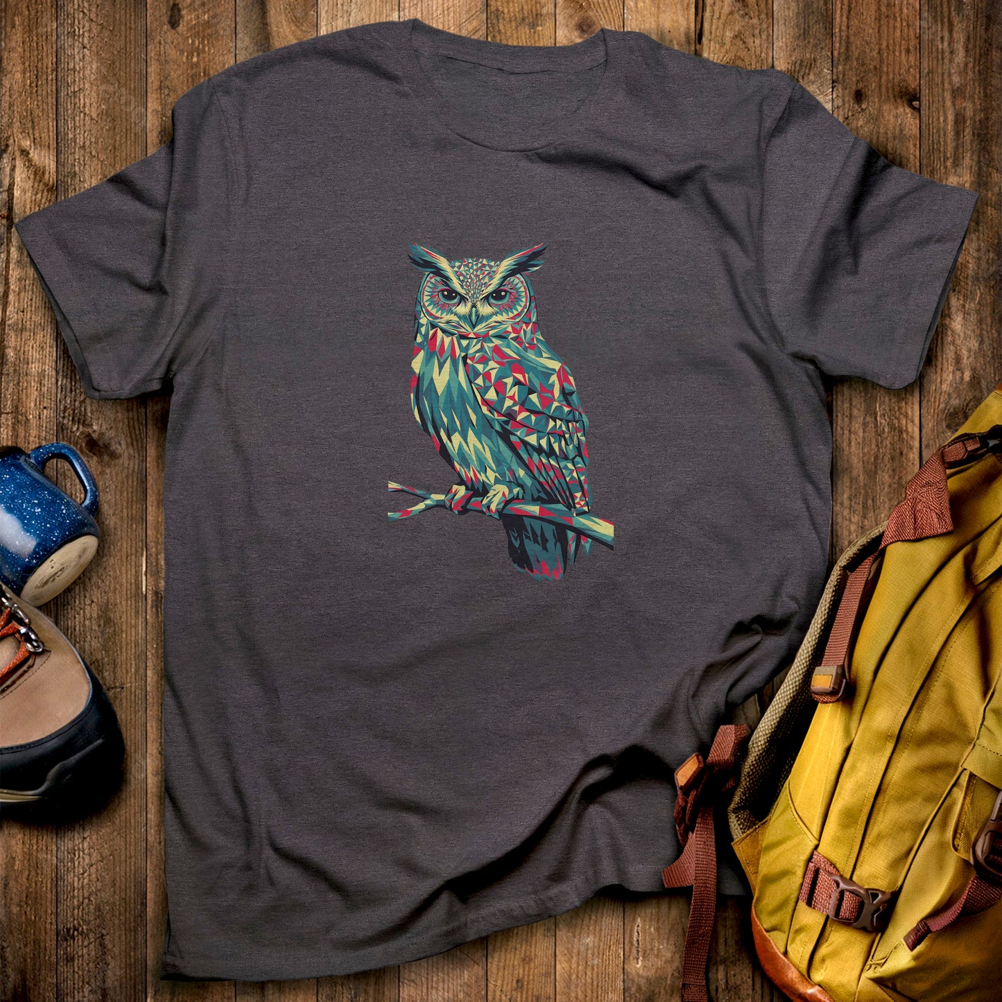 Horned Owl Mosaic T-Shirt