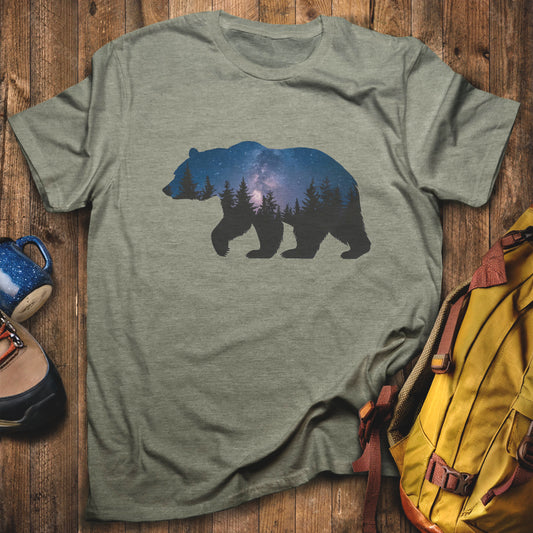 Bear Night Silhouette T-Shirt