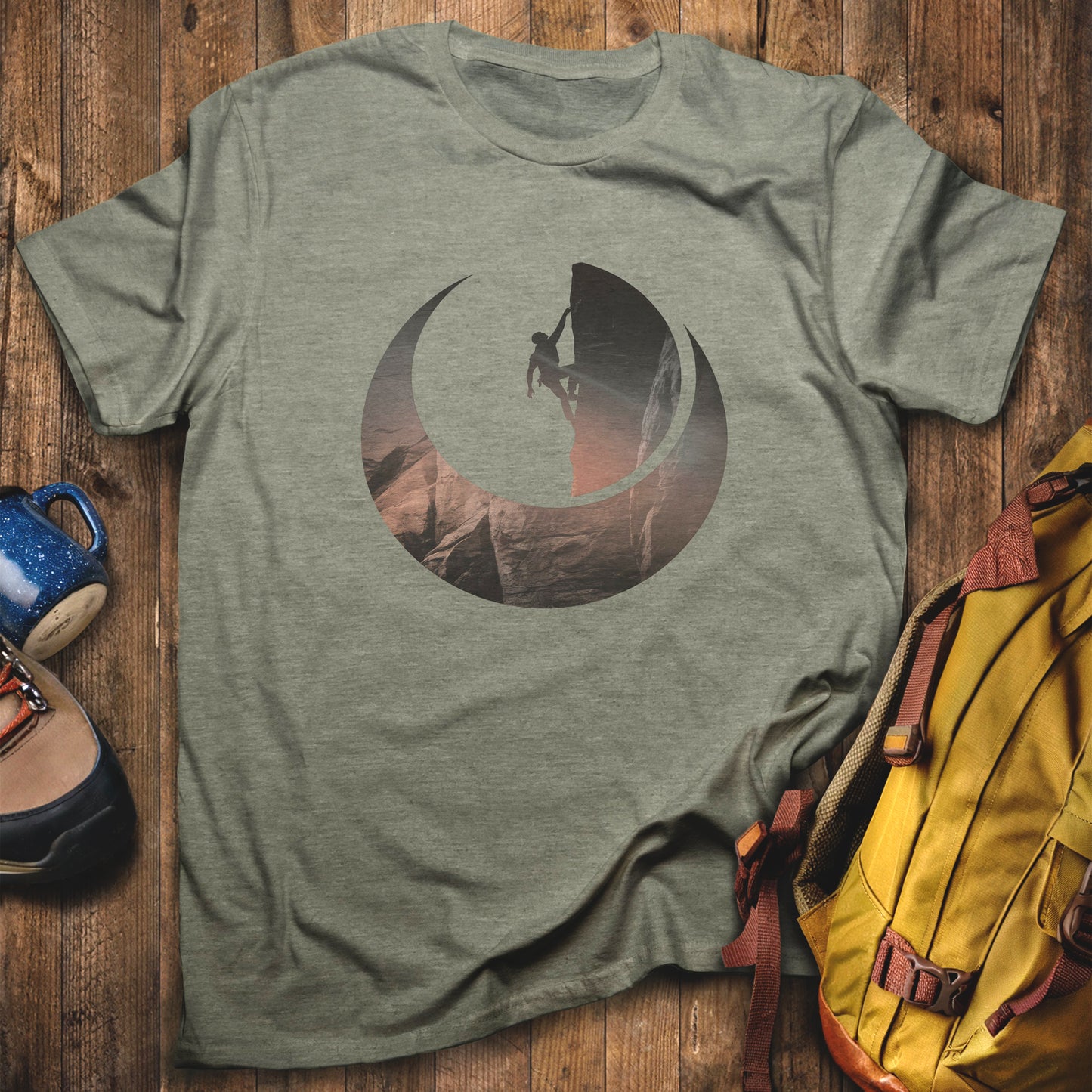 Rock Climber Silhouette T-Shirt