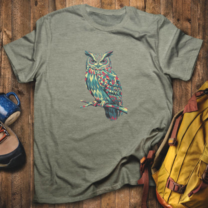 Horned Owl Mosaic T-Shirt