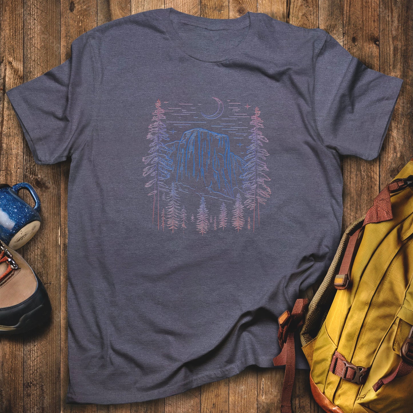 Yosemite Half Dome at Night T-Shirt