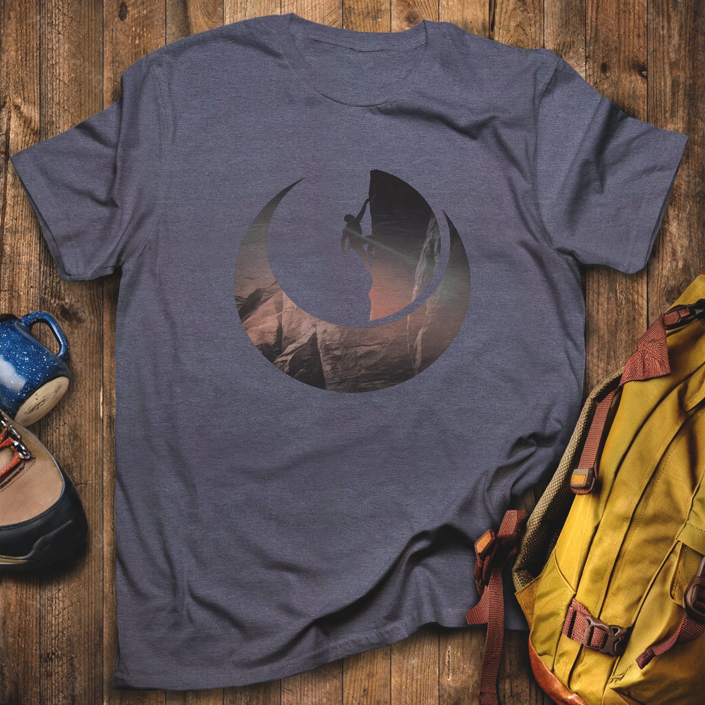 Rock Climber Silhouette T-Shirt