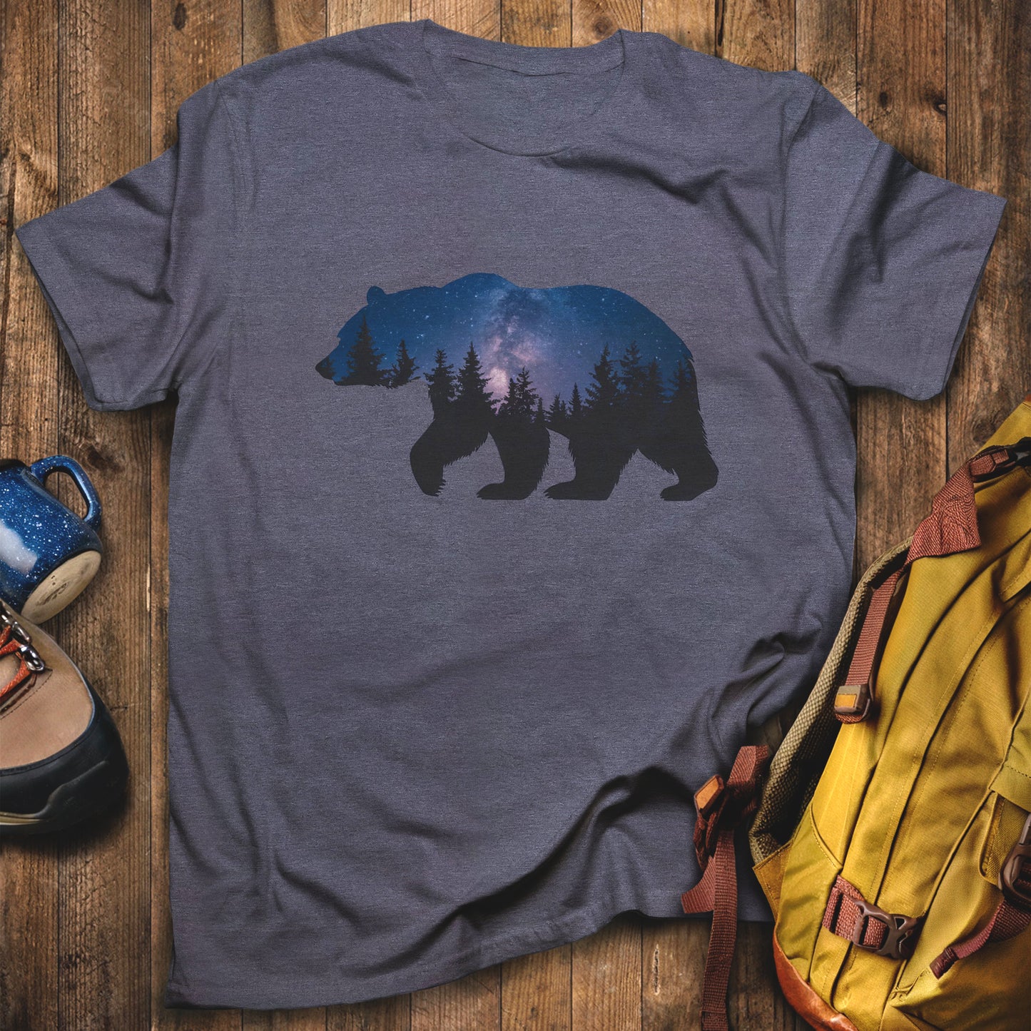 Bear Night Silhouette T-Shirt