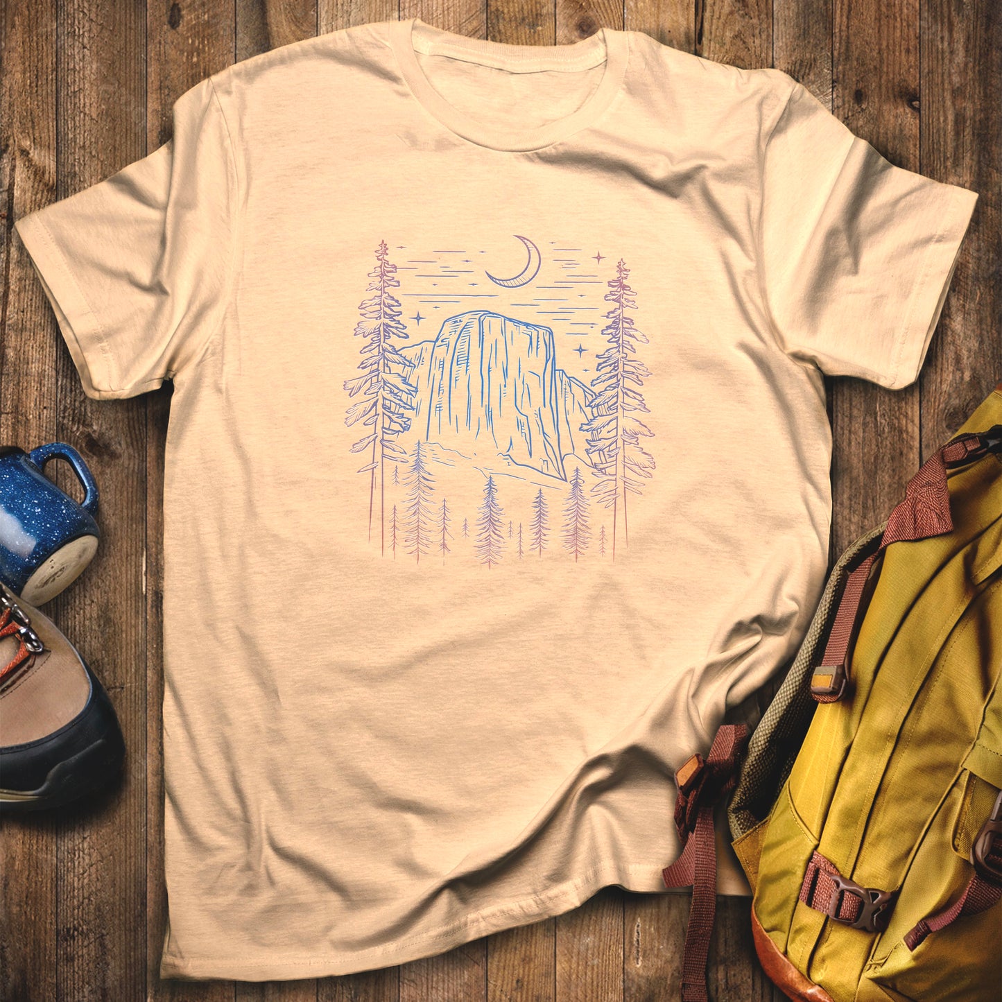 Yosemite Half Dome at Night T-Shirt