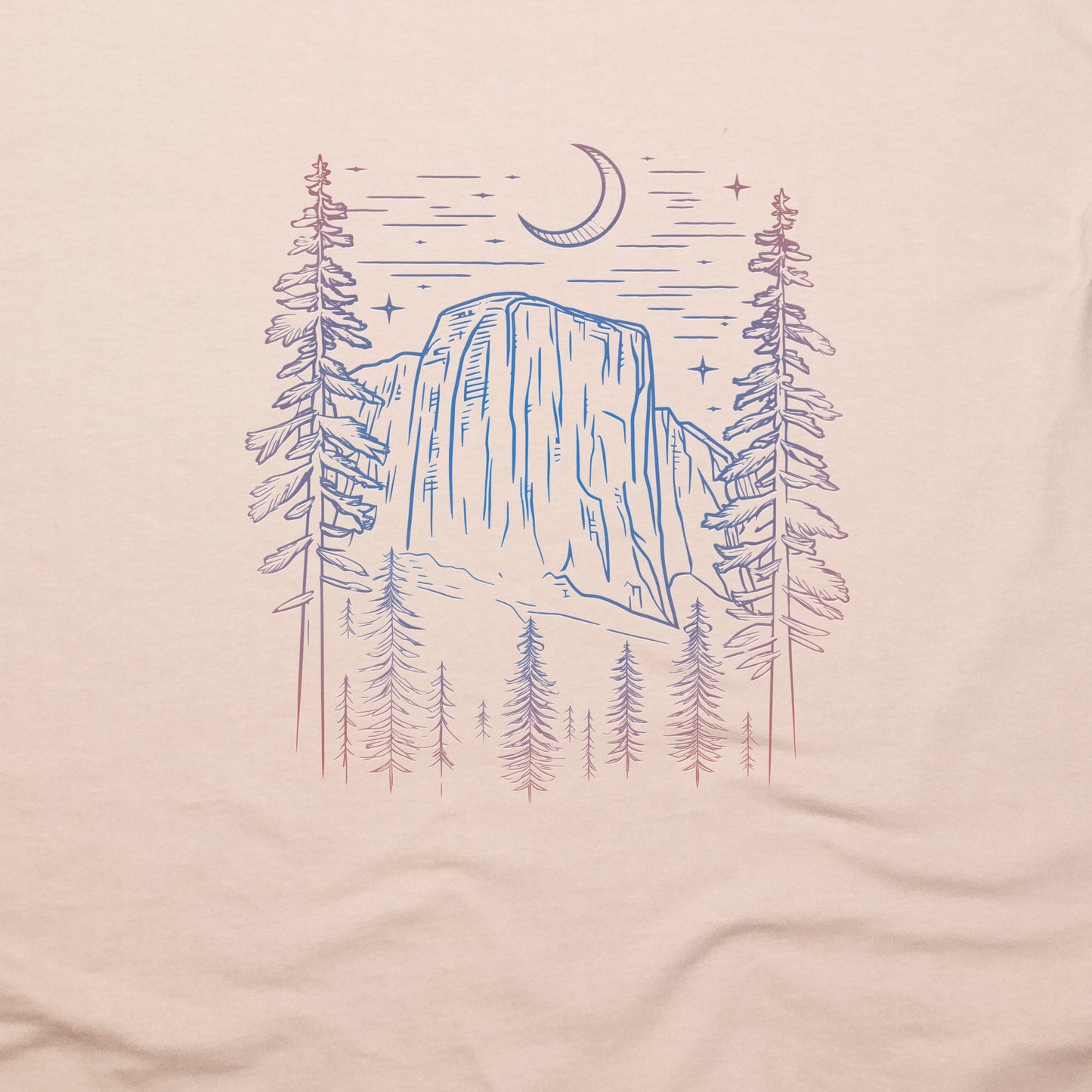 Yosemite Half Dome at Night T-Shirt